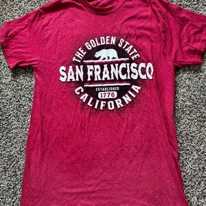 San Francisco Graphic Tee - Red - Unbranded